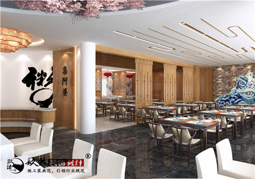銀川喜婆粥餅店餐飲裝修設(shè)計案例_nxjdhl_銀川餐廳裝修價格_PY